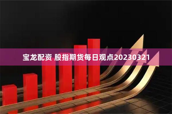 宝龙配资 股指期货每日观点20230321